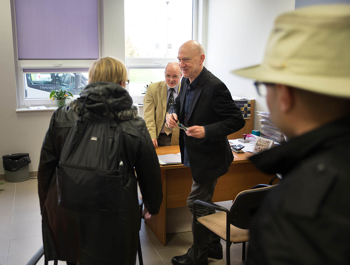 Redaktor Krzysztof Michalski, prof. Tomasz Goslar